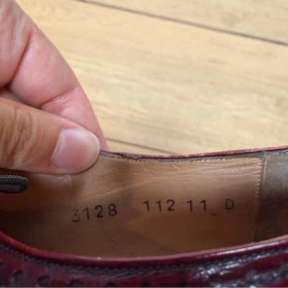 FERRAGAMO- Burgundy Men’s Oxford Dress Shoes - Picture 8 of 10